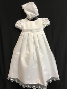 irish christening gowns with shamrocks