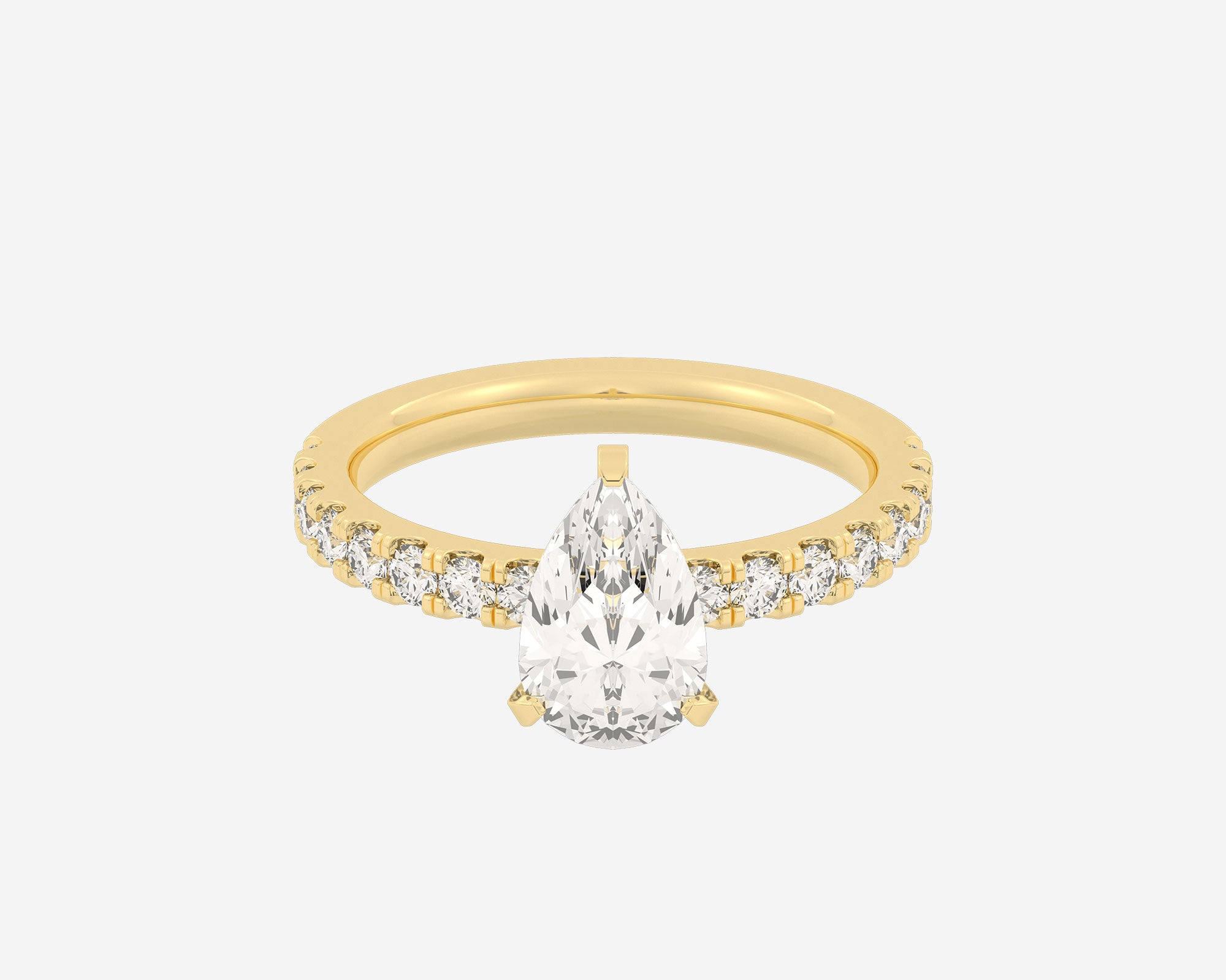 The Eternity Solitaire with a Pear Diamond