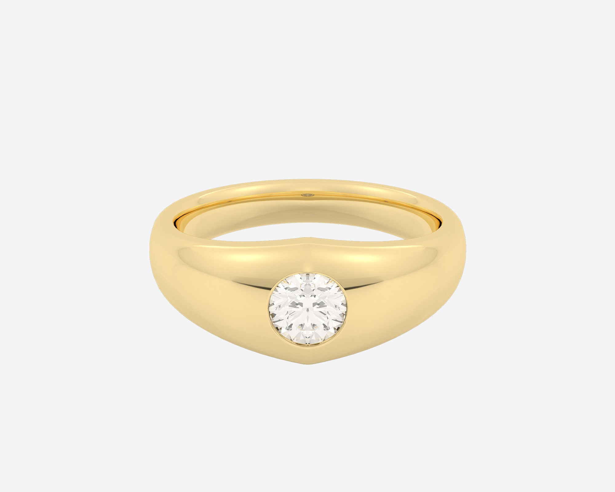 The Round Diamond Signet