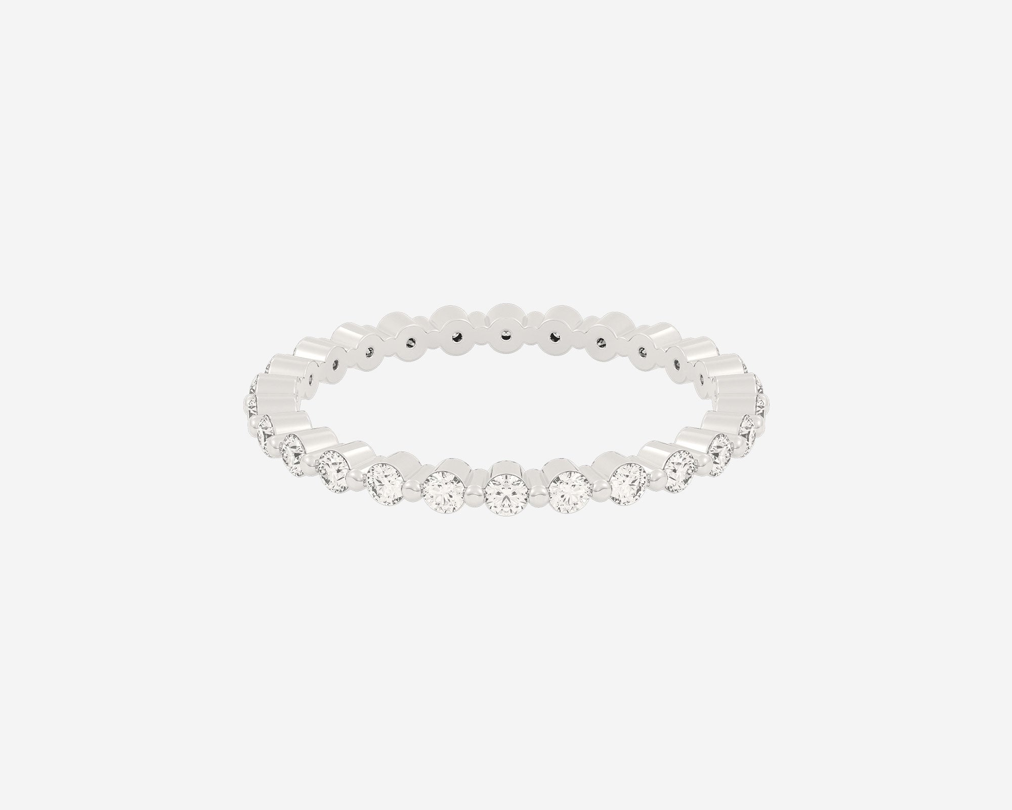 The Full Floating Eternity ring by Holden in white gold