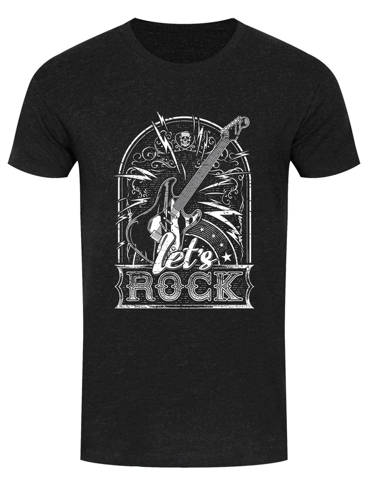 Let's Rock Men's Heather Black Denim T-Shirt – Grindstore Wholesale