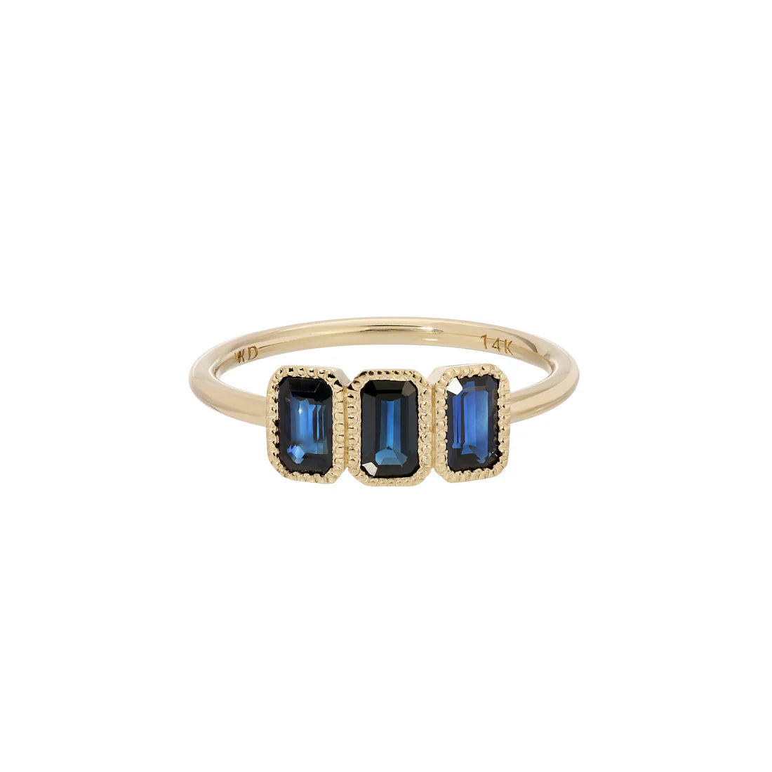 Blue Sapphire Campana Ring