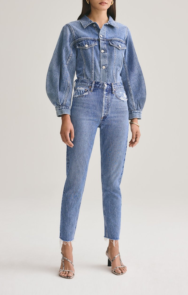 slim high ankle jeans
