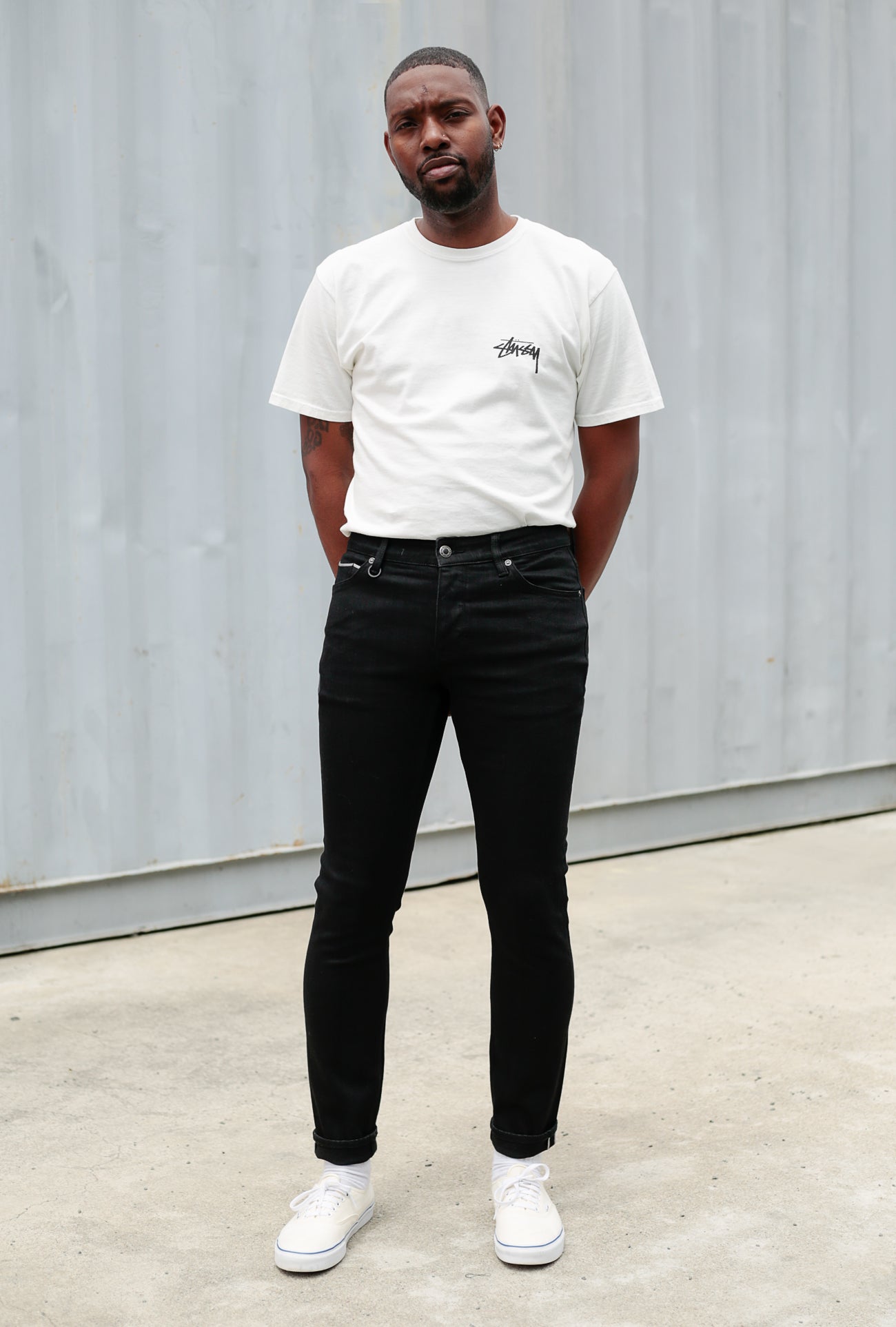 black selvedge denim skinny