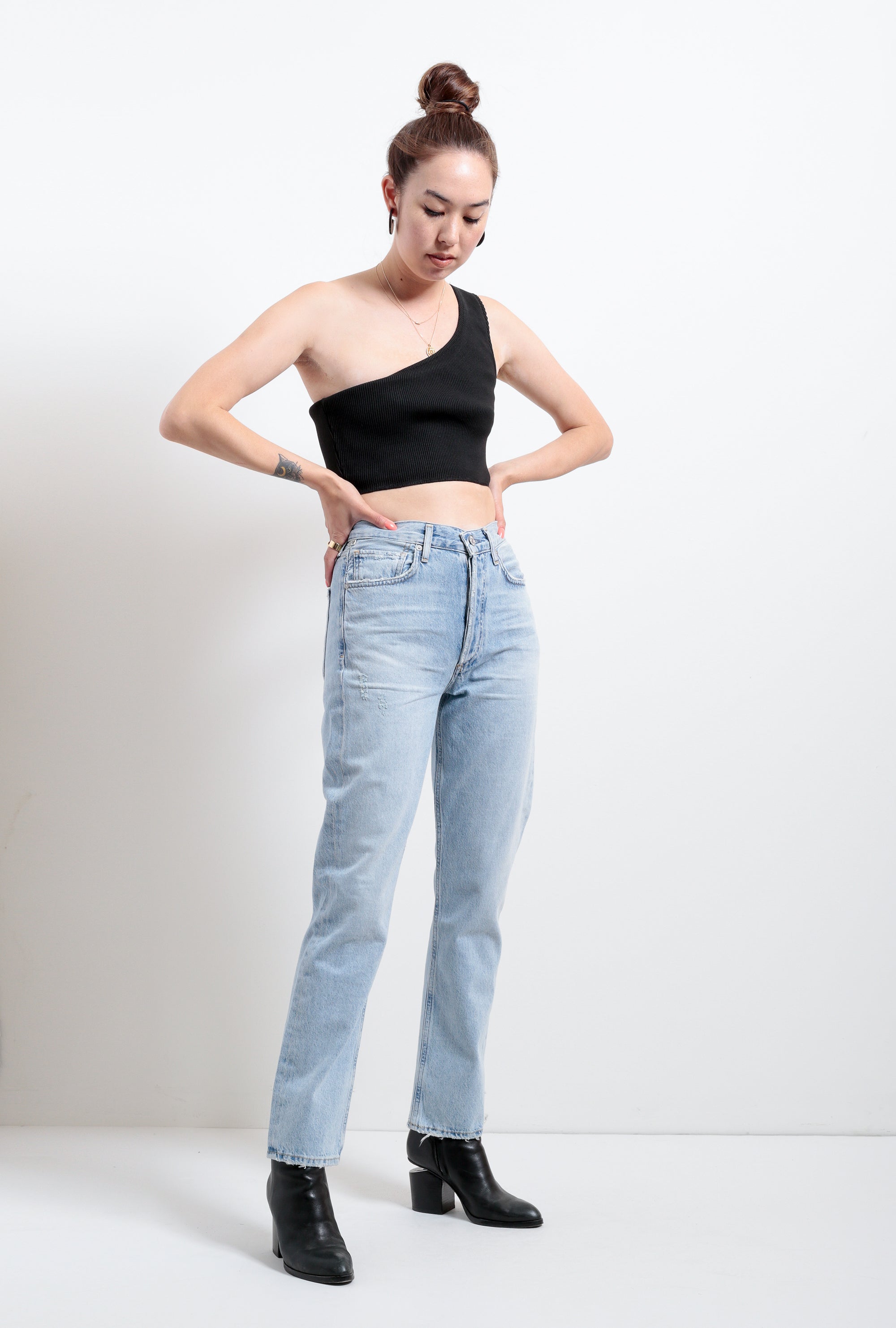 charlotte high rise straight jeans