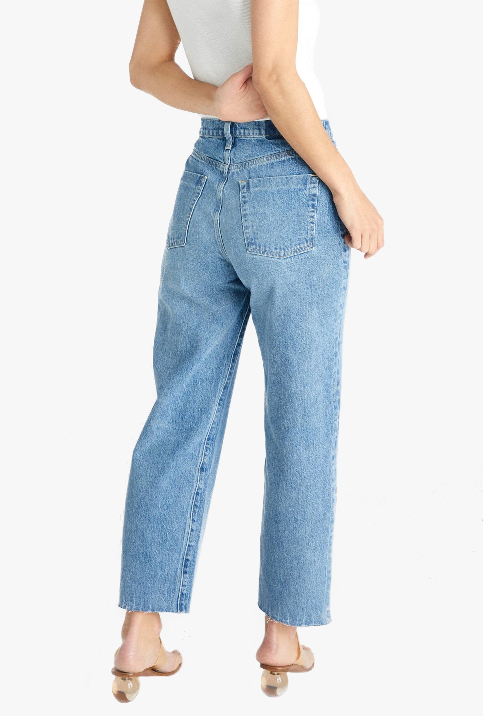 ankle straight leg jeans