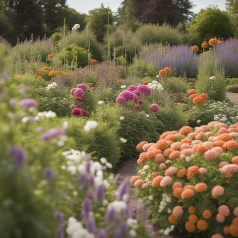 flower garden, cutting flowers