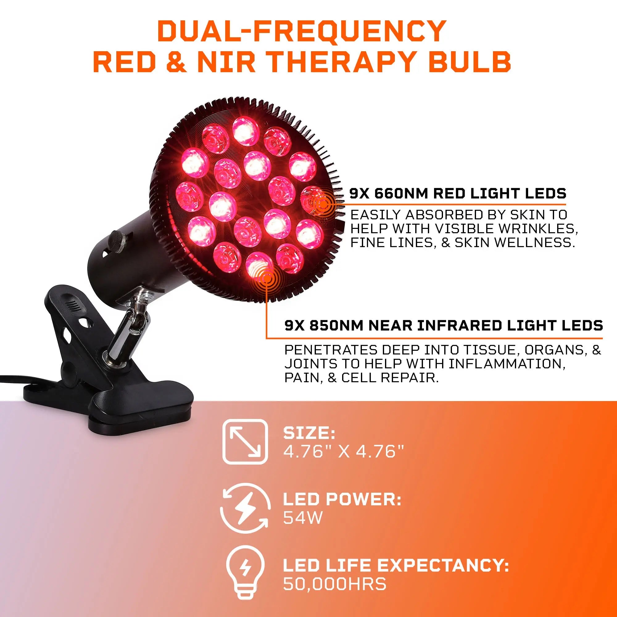 red therapy lamp