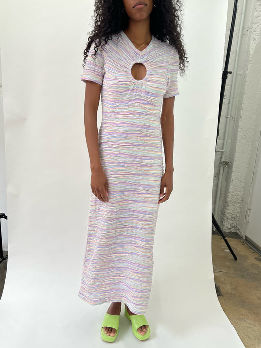 Printed Rib Jersey Maxi Dress - Multi – Lisa Says Gah