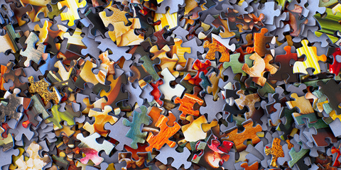 Jigsaw puzzle pieces