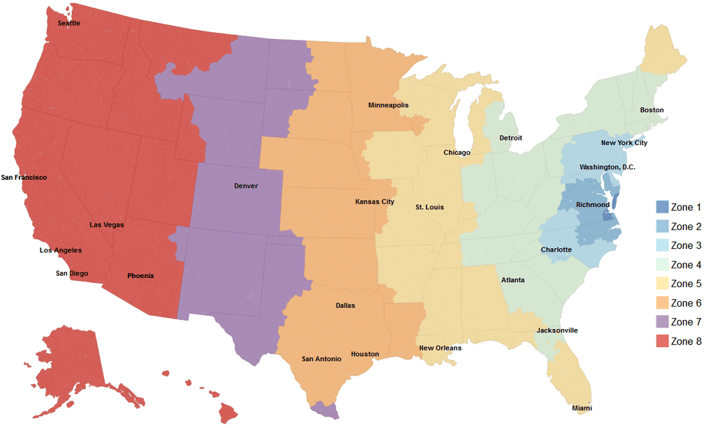 shipping map