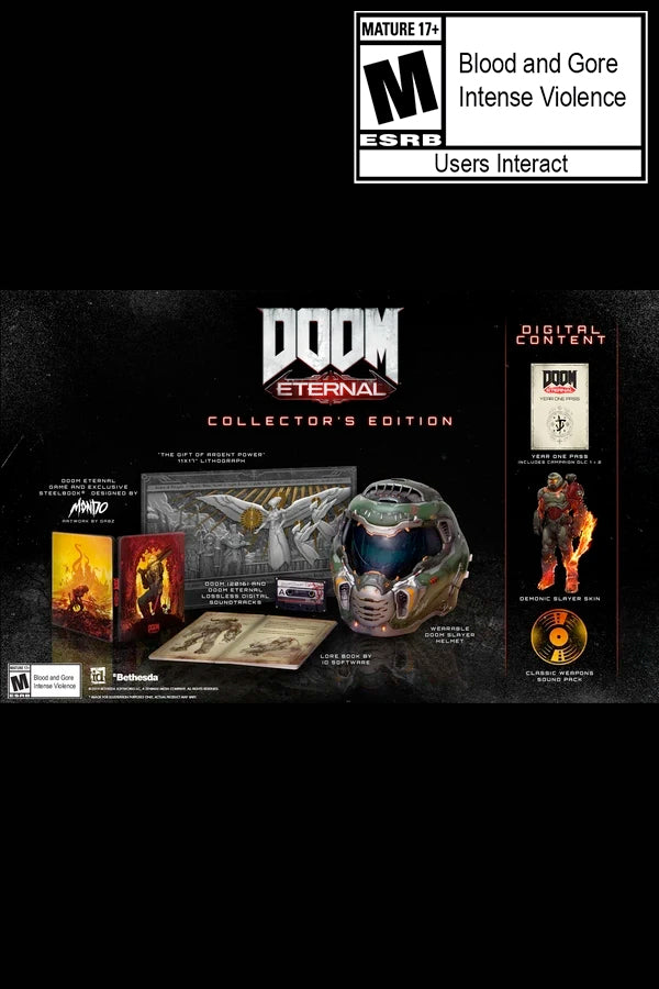 Doom Eternal Collector S Edition Official Bethesda Gear Store - roblox catalog codes for blood water