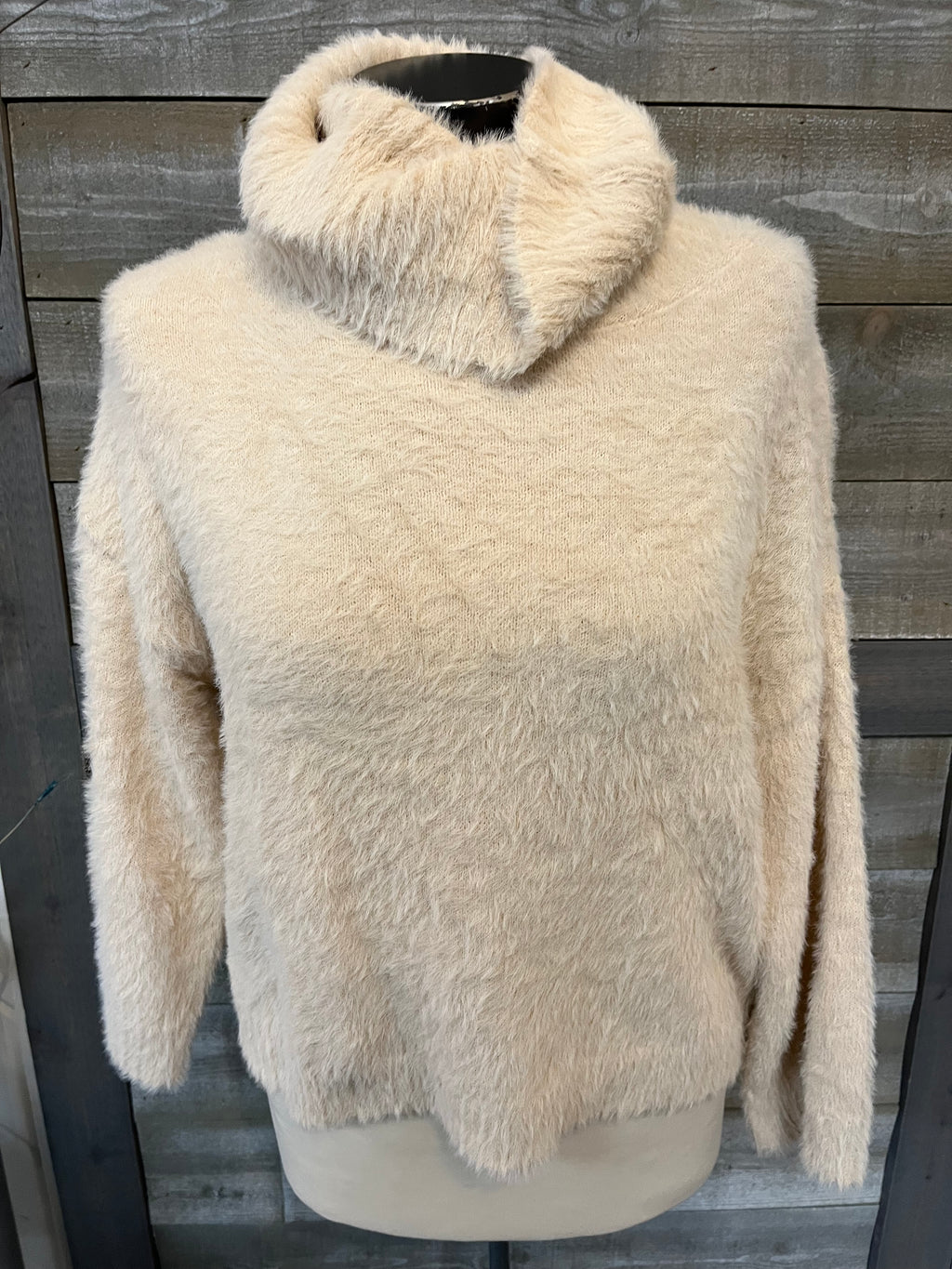 Cute Tan Sweater - Cowl Neck Sweater - Knit Cowl Neck Sweater - Lulus