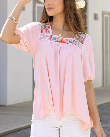 Island Embroidered Top 10 Easy Easter Looks 