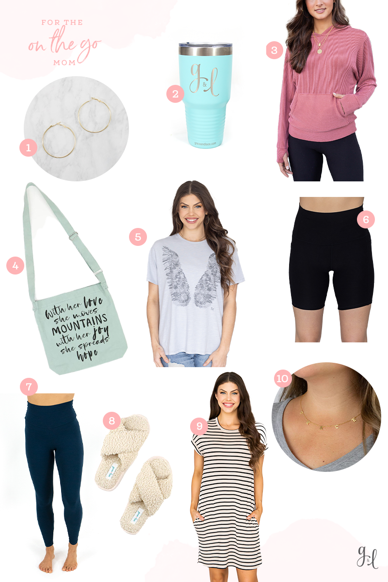 Grace and Lace Mother's Day Gift Guide On the go mom 