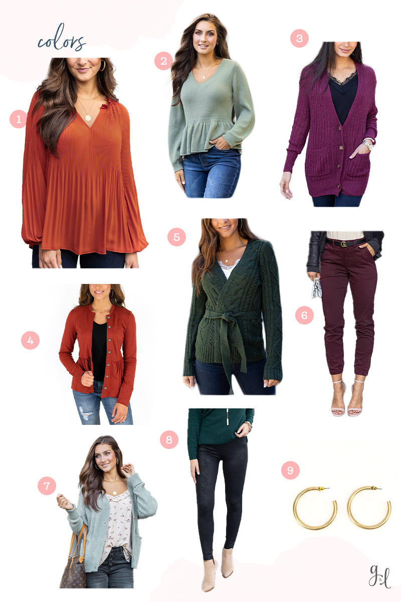 What to wear for fall photos how to style fall photos color styles 