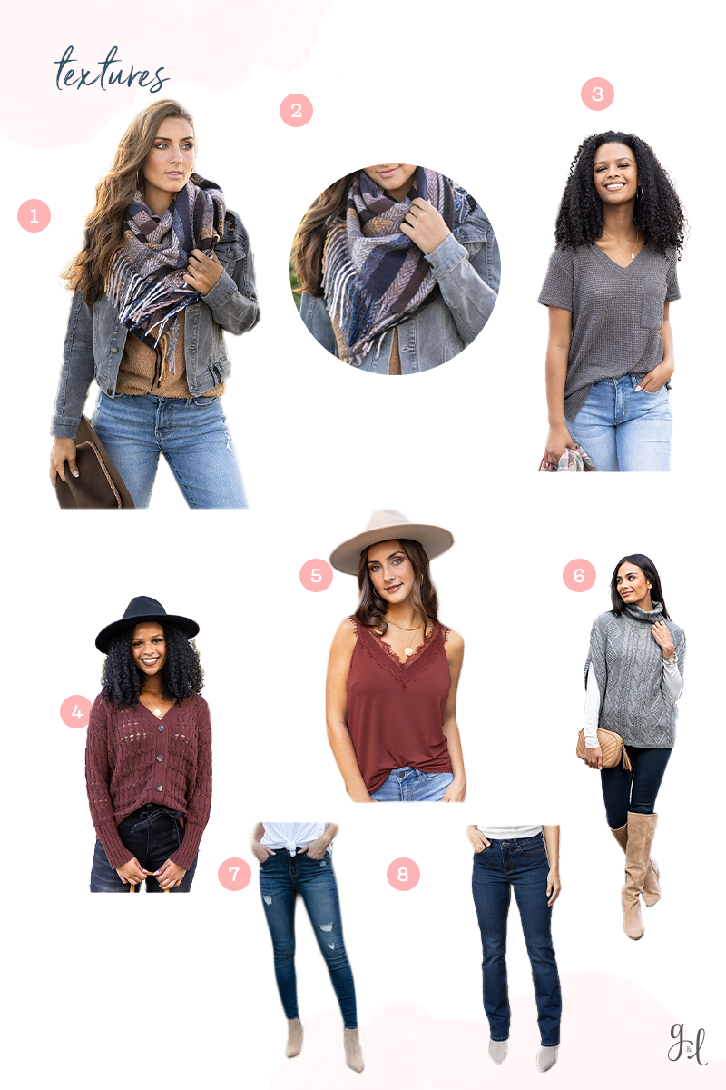 what to wear fall photos how to style fall photos texture looks 