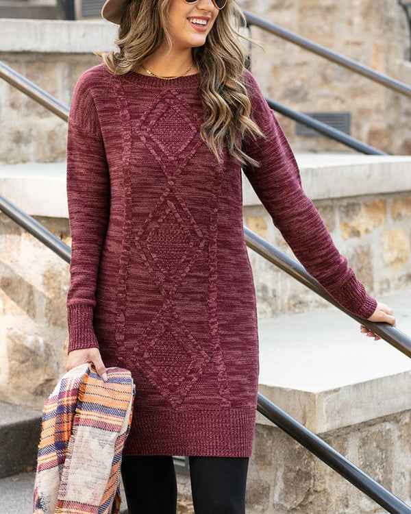 (**sale**) Cable Knit Sweater Dress Grace and Lace