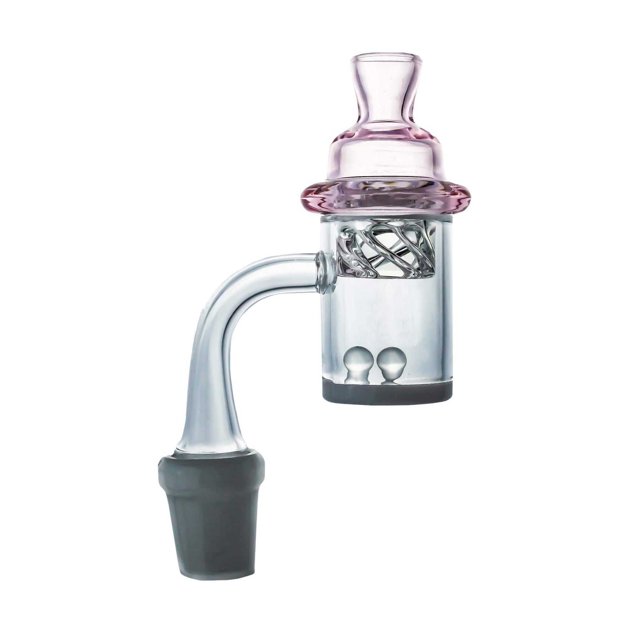 Terp Pearls, Cyclone Spinner Carb Cap, and 25mm Quartz Banger Combo | Combo Pack View-Pink | DW