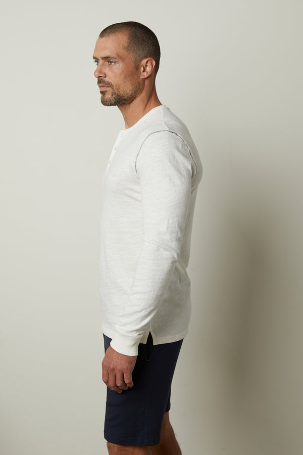 ANDERSON RIB KNIT LONG SLEEVE HENLEY – Velvet by Graham & Spencer