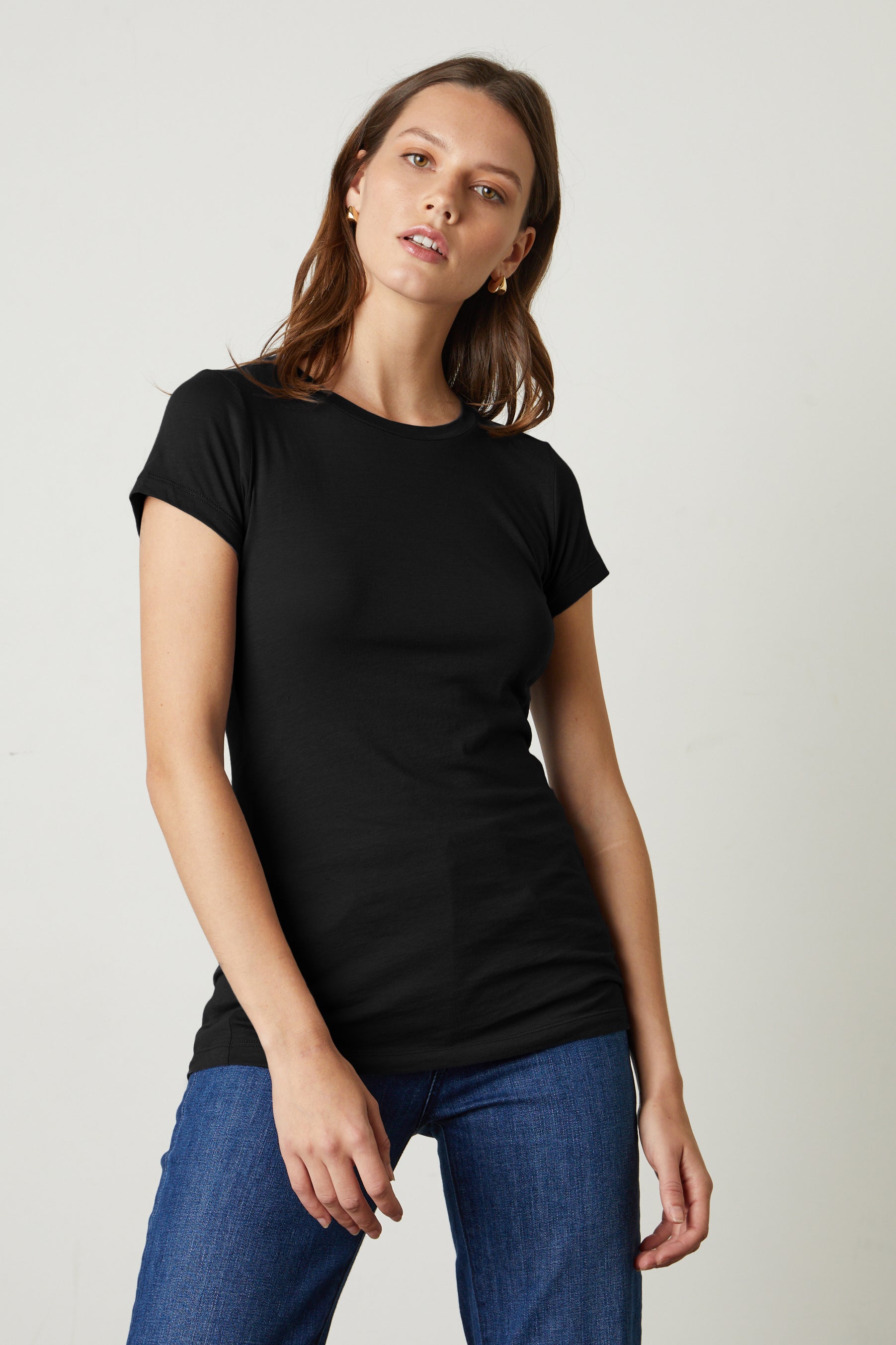 LAYNE LIGHT STRUCTURED COTTON CREW NECK MUSCLE TEE – Velvet by