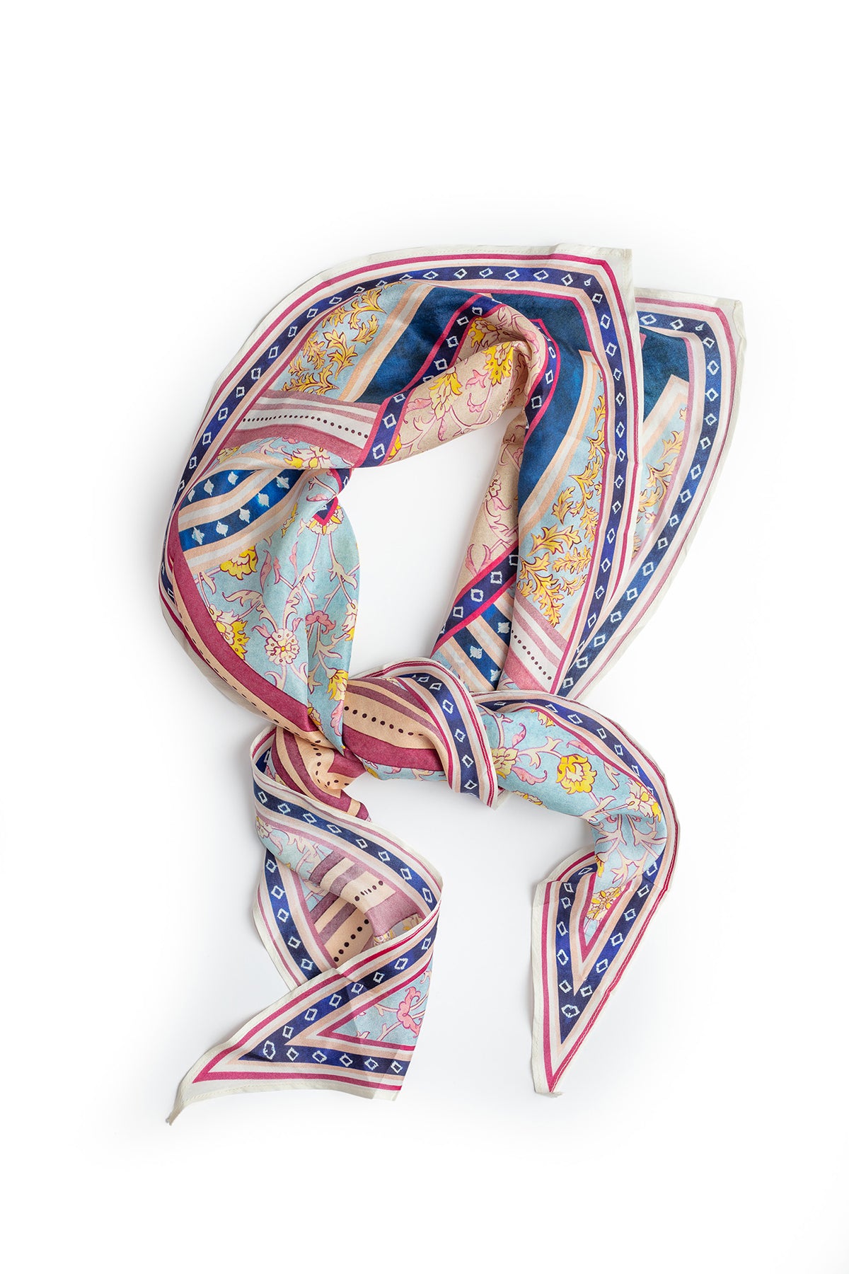 DIAMOND SHAPE SILK SCARF – Velvet by Graham & Spencer