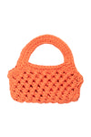 Bennie Crochet Bag in Tangerine Orange
