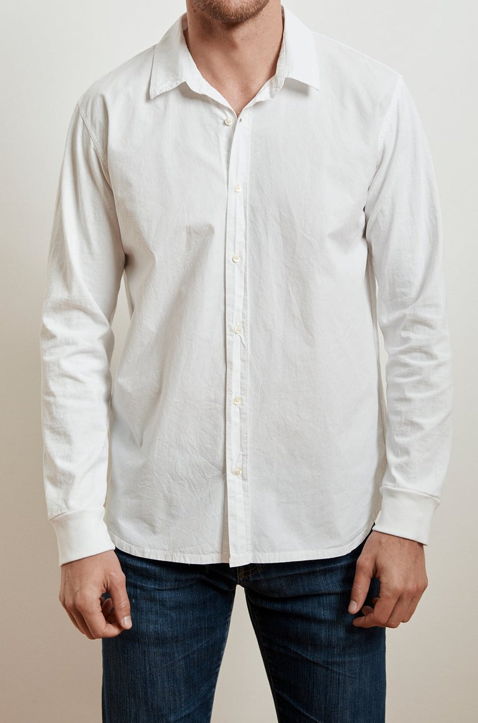 jersey button down shirt