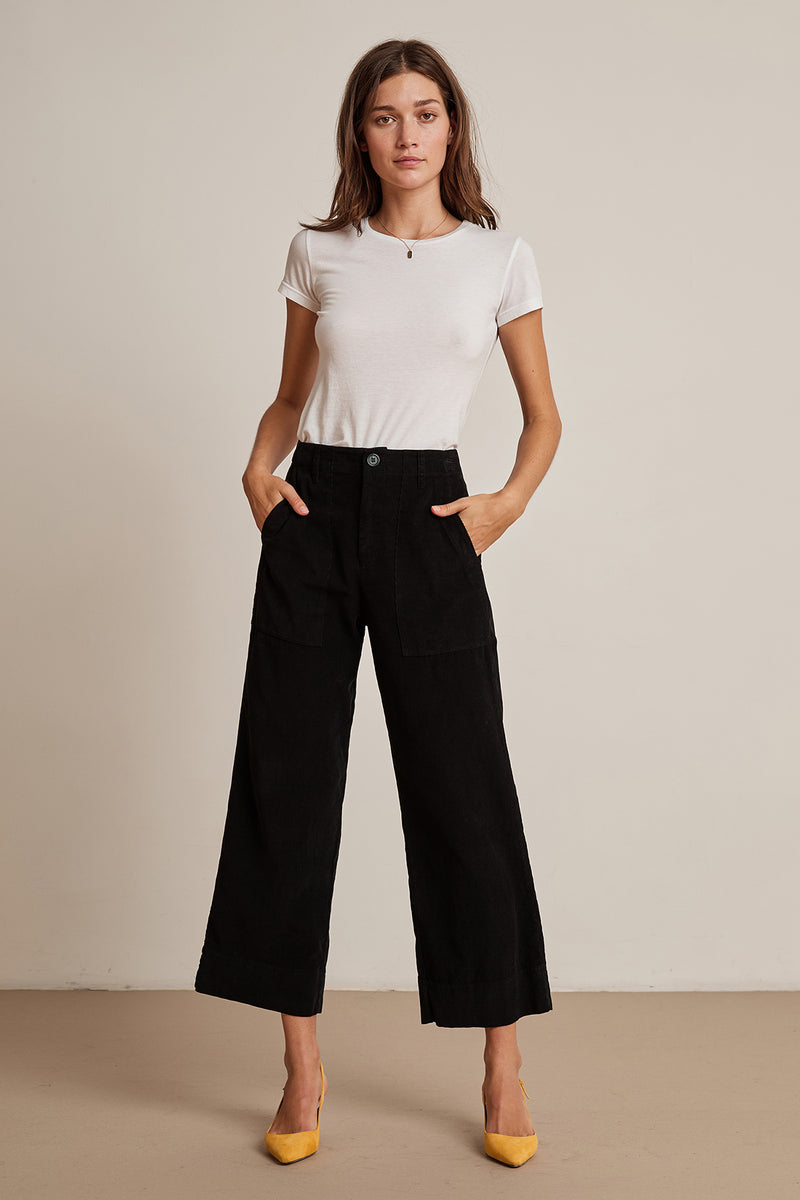 corduroy wide pants