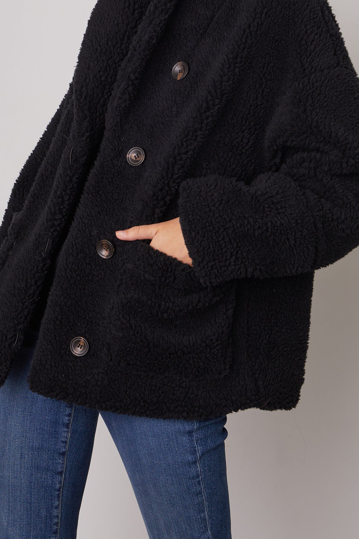 ALISS FAUX SHEARLING JACKET