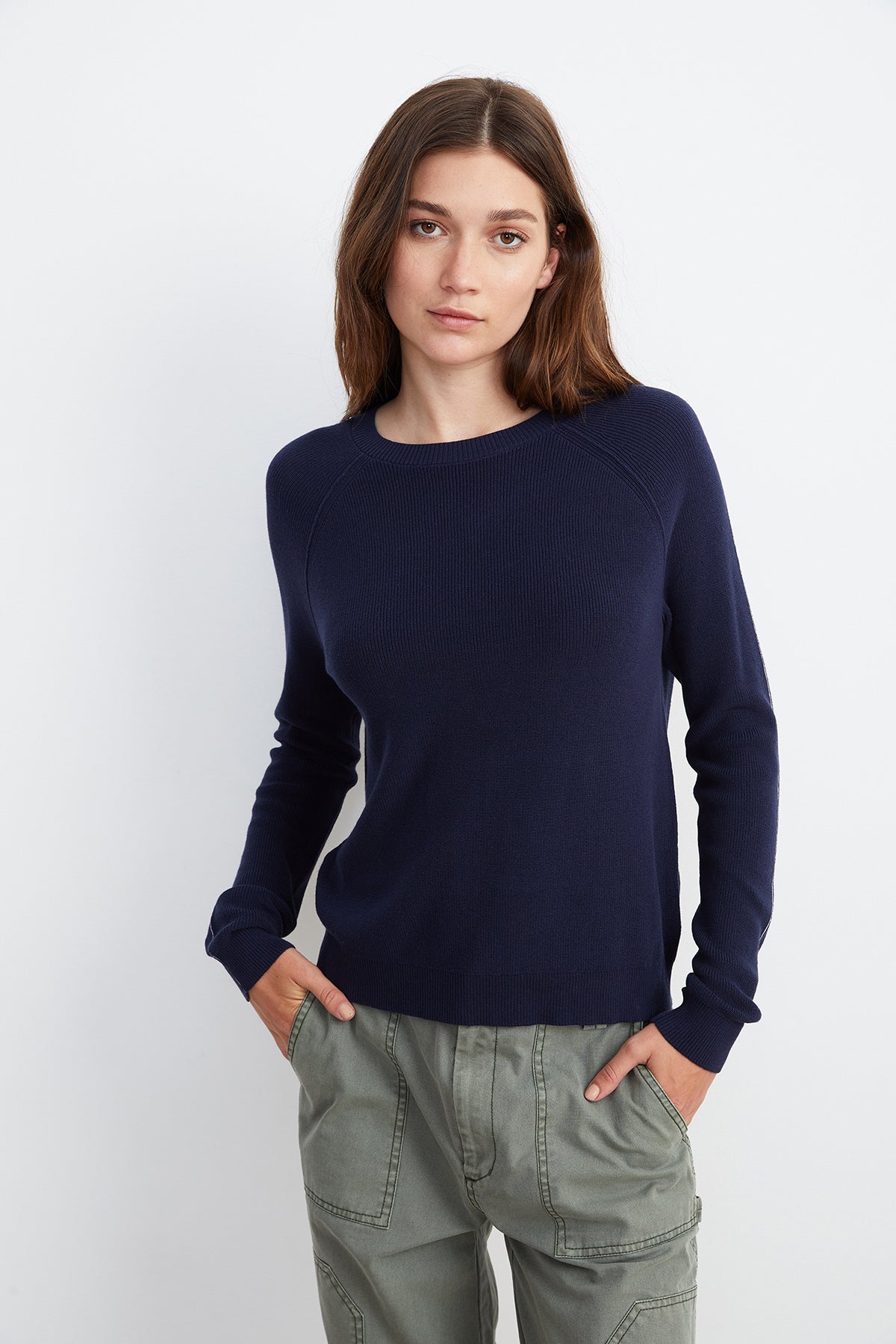 FINLEY LUX COTTON CREW NECK SWEATER – Velvet by Graham & Spencer