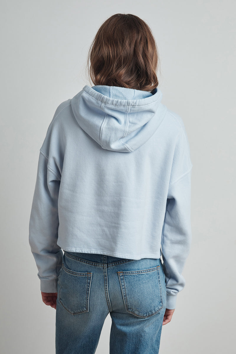 fleece cropped hoodie