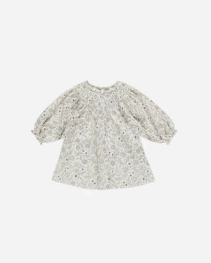 V Smocked Dress || Winter Floral - Nanne&Nicky Co.