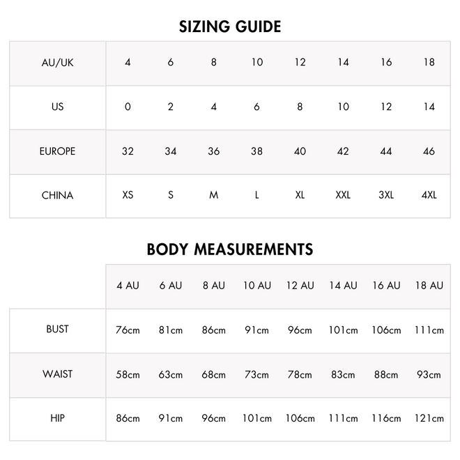 Size Guide