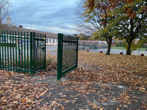 Palisade Fencing Installation for Christ Church School in Stone | trenthamfencing.co.uk