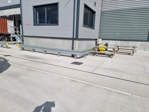 Armco Crash Barrier Supplied & Installed for new Puma Warehouse in Wakefield