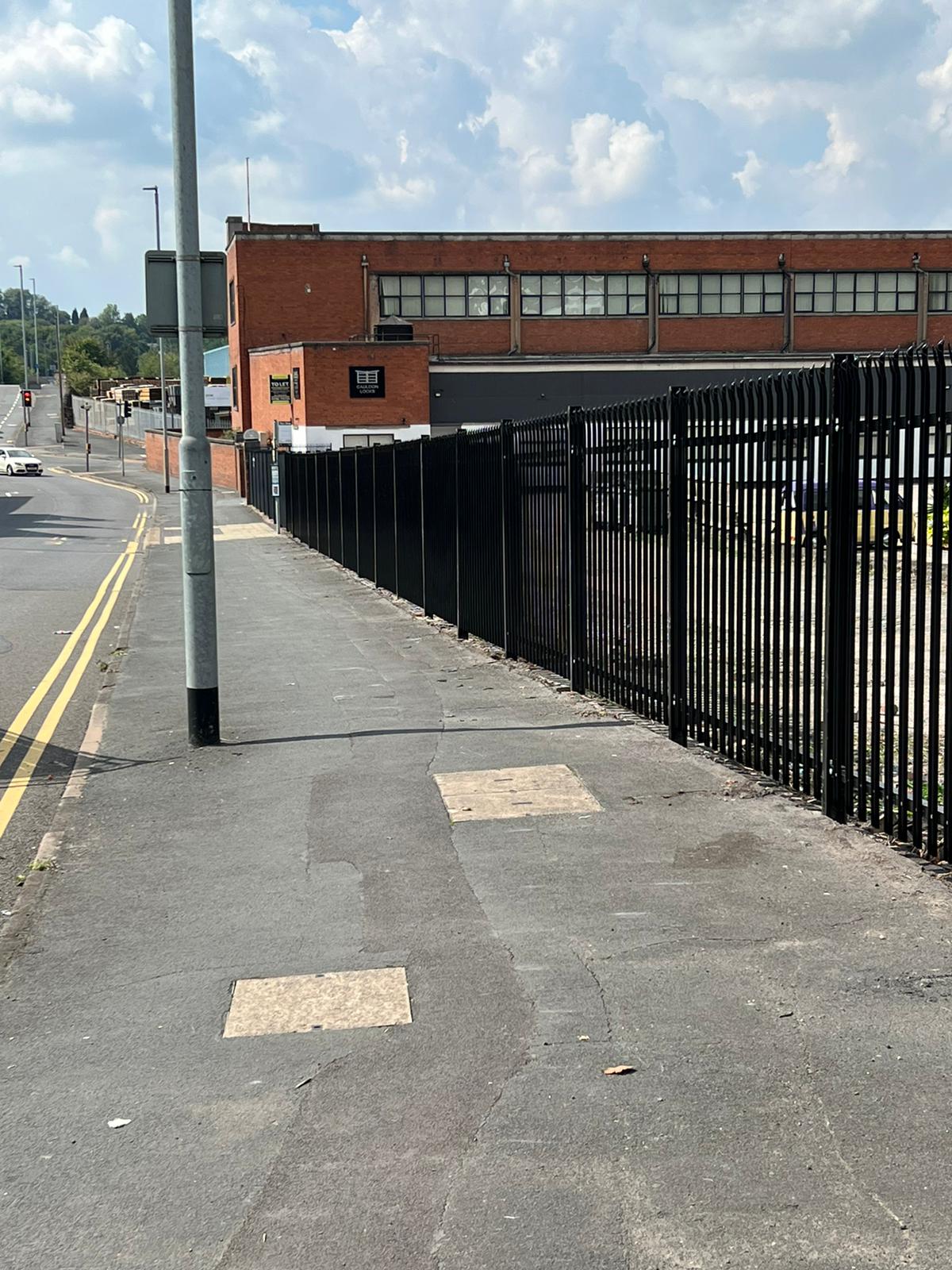 2.0m Black Palisade Fencing Supplied and Installed in Hanley, Stoke-on-Trent. 