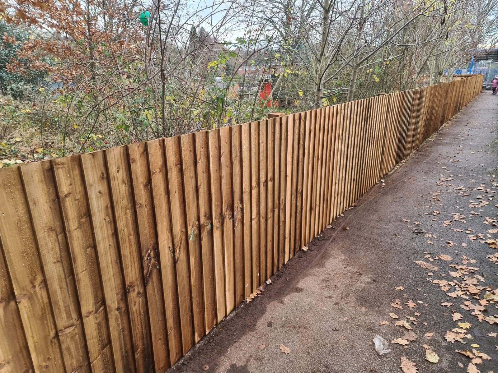 In-Situ Feather Edge Fencing Supplied and Installed for Hempstalls Primary School in Cross Heath, Newcastle