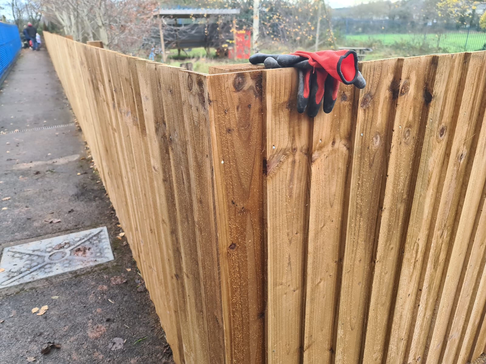 In-Situ Feather Edge Fencing Supplied and Installed for Hempstalls Primary School in Cross Heath, Newcastle