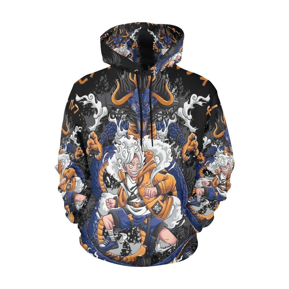 One Piece Luffy Gear All Over Print Hoodie