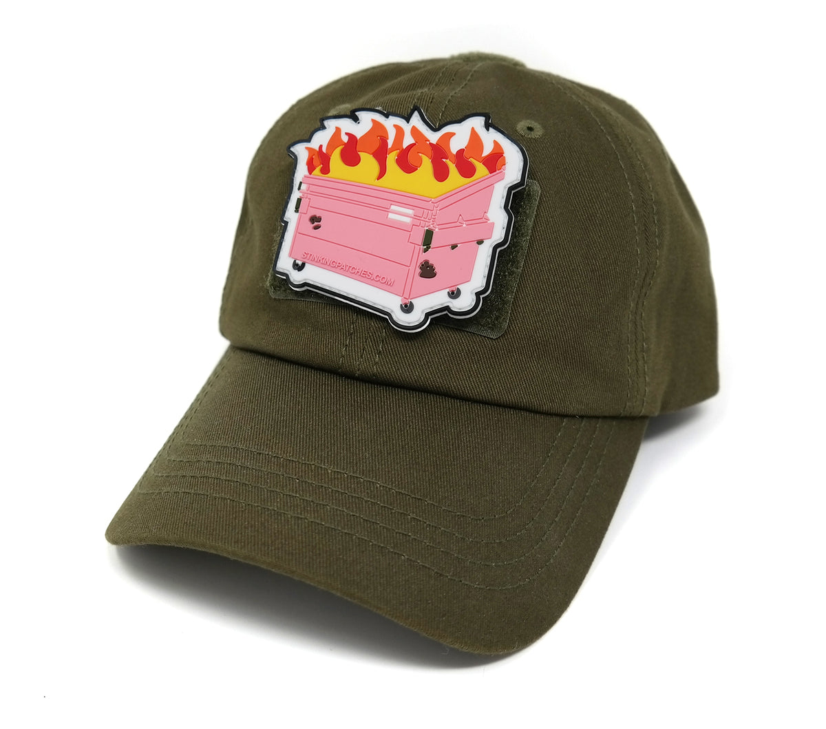 Pink Dumpster Fire Hook and Loop Patch | PVC Rubber Tactical Patch | F ...