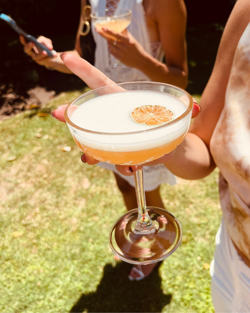 french martini being served on the green