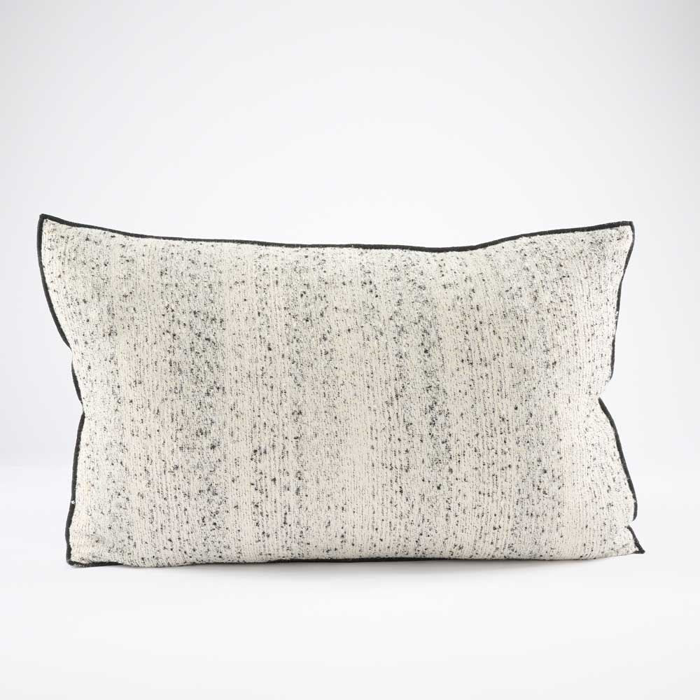 Chia Cushion - Off White w' Black Detail - Eadie Lifestyle product image