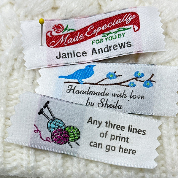 Custom Woven Labels | Shop from 20 Personalized Printed Woven ...