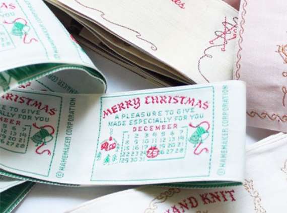 Holiday Vintage Sewing Labels