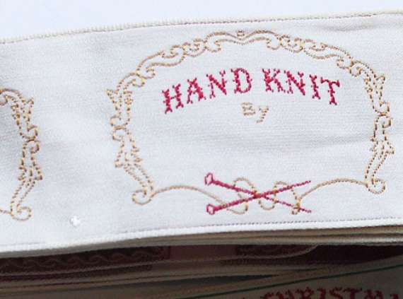 Branded vintage sewing labels