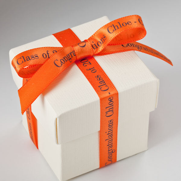 personalized coral ribbon