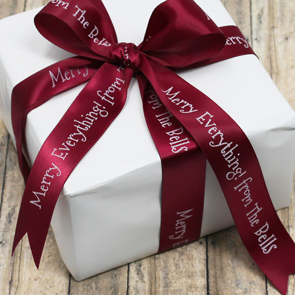 personalized christmas ribbon