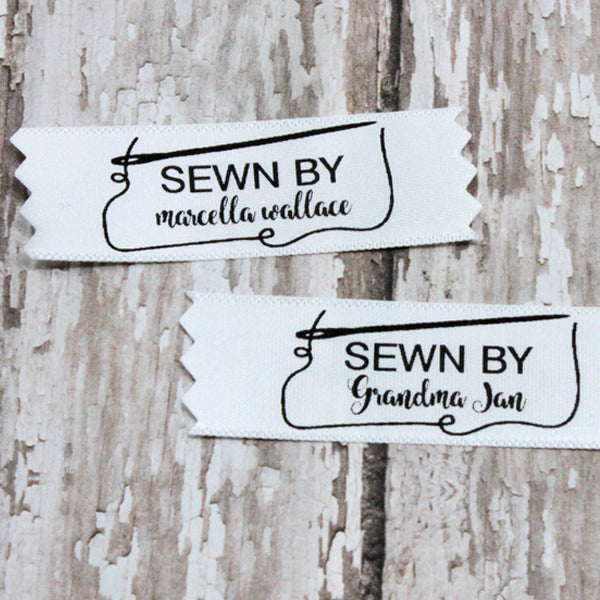 Sewn by Needle & Thread Personalized Satin Labels