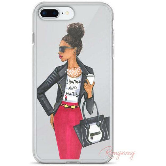 Girl Boss Clear Phone Case for iPhone 